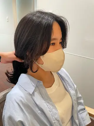 ロング カラー gotoday　shaire　saron所属・miu. ボブ/透け感カラーのヘアスタイル