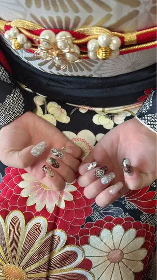 ネイル nagaoフィルイン パラジェル長さだしのネイルデザイン