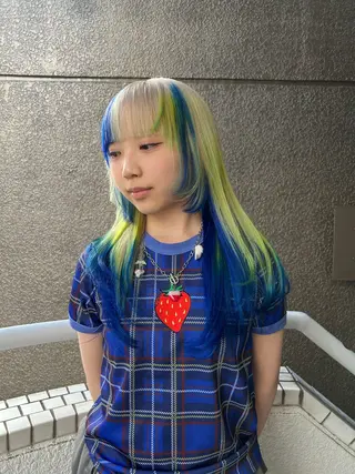 ロング カラー 【デザインカラー】 Ryutoのヘアスタイル