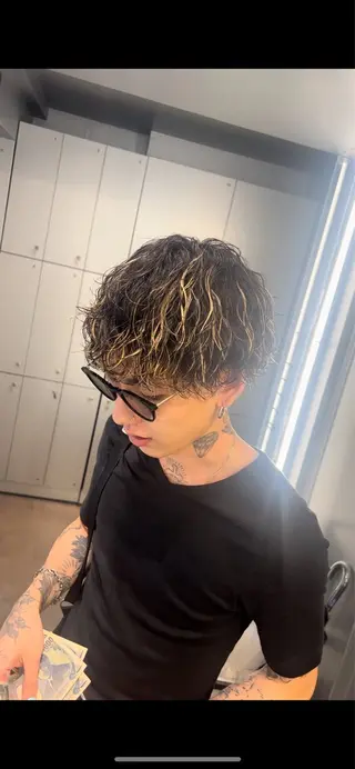 ショート パーマ メンズ 松下 友希 【fifth】のヘアスタイル