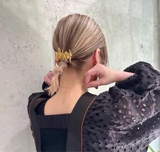 カラー 舟橋 りんかのヘアスタイル