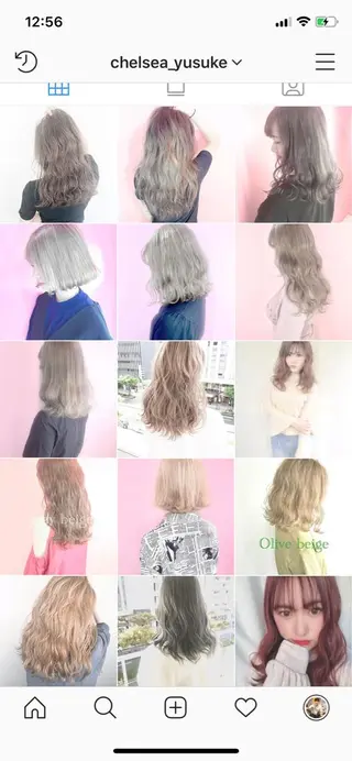 ミディアム カラー _WHITE高槻所属・_WHITE高槻店 yusukeのヘアスタイル