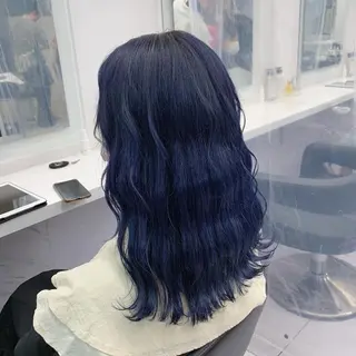 セミロング カラー ヘアアレンジ neon hair所属・🩵 JURI🩵のヘアスタイル