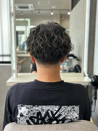 ショート パーマ メンズ 長谷川 湧のヘアスタイル