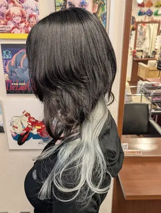 ロング カラー ヘアアレンジ fuwat所属・秋葉原でカラーする なら🐉ちぇーたんのヘアスタイル