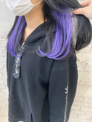 セミロング ブリーチ特化 ハイトーンRYOYAのヘアスタイル