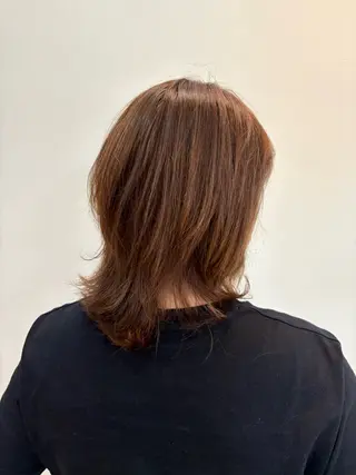 セミロング アメイジングヘアー 千歳店　福嶋のヘアスタイル