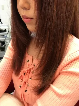 ロング カラー 渋谷宮益坂 omoのヘアスタイル