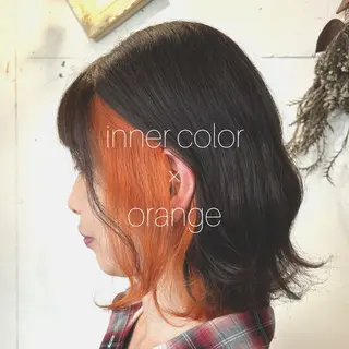 ミディアム カラー 𓅰なかがわ ふみな𓅯のヘアスタイル