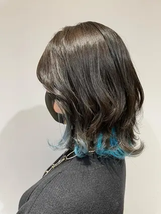 セミロング カラー 🌈🌸あおき みちる🌟💗のヘアスタイル