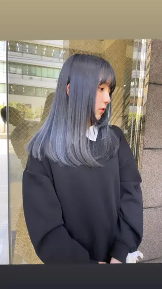 ミディアム カラー suvvy hairsalonのヘアスタイル