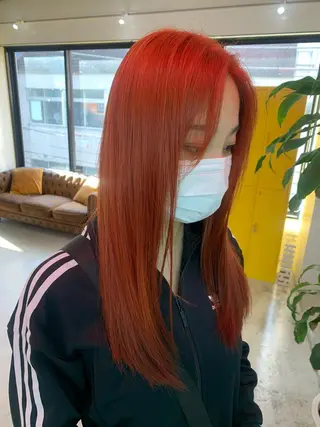 セミロング カラー ヘアアレンジ 🧨ブリーチー×ボブ レイヤー💎じゅえるのヘアスタイル