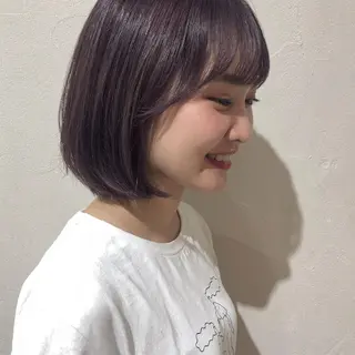 ミディアム レイヤーカット/ 透明感カラーmikuのヘアスタイル