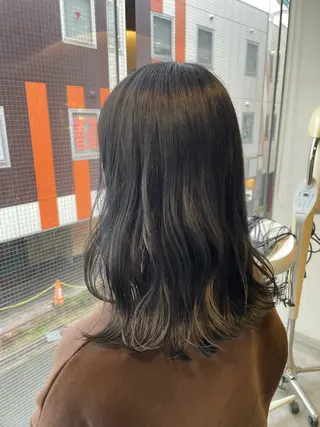 ミディアム カラー 髪質改善/レイヤー /ボブ/中村莞太朗のヘアスタイル