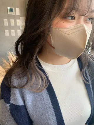 ミディアム カラー Haru/THREE …by velvetのヘアスタイル