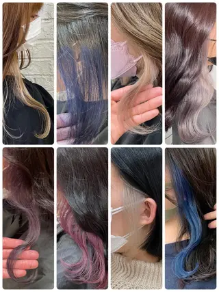 セミロング カラー ブリーチ特化 ハイトーンRYOYAのヘアスタイル