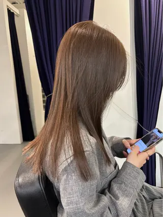 セミロング カラー 村田 りょうやのヘアスタイル