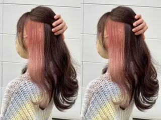 セミロング カラー 髪質改善/縮毛矯正 レイヤー/松川匠のヘアスタイル