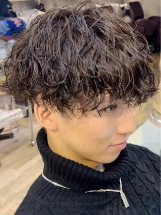 パーマ メンズ 名古屋シャドウパーマ /伊藤恵悟のヘアスタイル