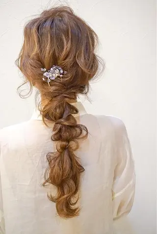 ロング ヘアアレンジ SHANTi 飯塚 ヘアセット/髪質改善のヘアスタイル