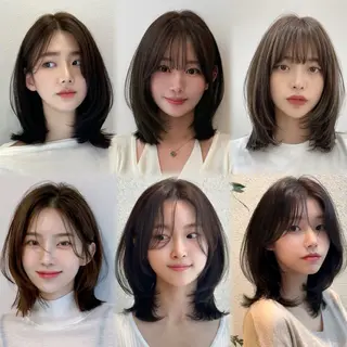 パーマ コテ巻き風パーマ 専門店　モモのヘアスタイル