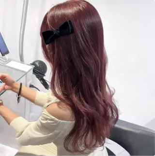 ロング カラー 🫧うる艶トレンド 🫧透明感カラーのヘアスタイル