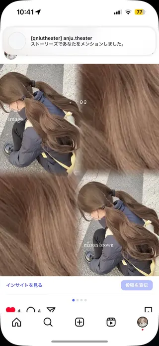 カラー 透ける透明感カラー 🤍anju🎀のヘアスタイル