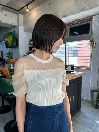 ショート C’LD hair  produce /シールドヘア所属・モテ髪/ボブ/ショー ト/アダチフウトのヘアスタイル