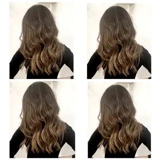 セミロング カラー 京都大人女性ショート 徒歩1分/秋山のヘアスタイル