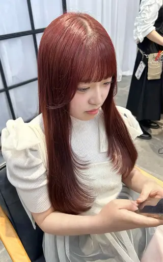 ロング カラー newi梅田🫧韓国 ヘア🫧sakiのヘアスタイル