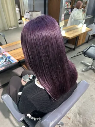 セミロング カラー 溜 一太のヘアスタイル