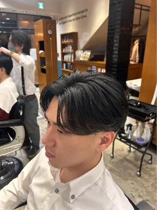 ミディアム メンズ メンズカット、パーマ 特化美容師🌀/高田のヘアスタイル