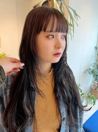 ロング カラー Sraw代官山所属・HARUKA/暖色 /ハイトーンカラーのヘアスタイル