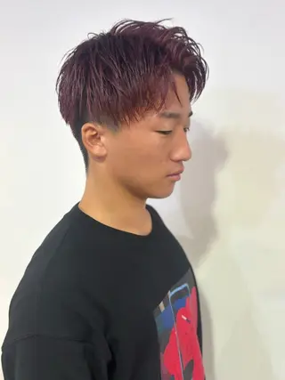 ショート カラー メンズ SAKURA    gifu所属・メンズ/扱いやすい髪 /毛流れ/大城聖瑠のヘアスタイル