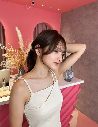 セミロング カラー 山崎/ボブ縮毛矯正 レイヤー髪質改善のヘアスタイル