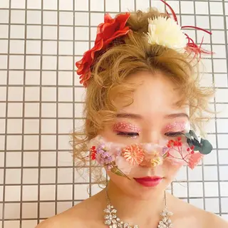 セミロング ヘアアレンジ A･One  青山店所属・🦎今川 かりん🦎のヘアスタイル