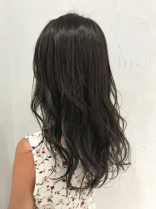 ロング カラー パーマ マツエク・マツパ 韓国ヘア🇰🇷/ レイヤーカット✂︎のヘアスタイル