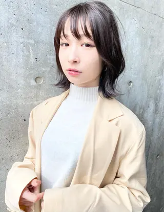 ミディアム 西尾 隆介のヘアスタイル