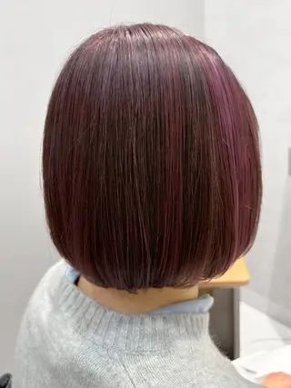 ミディアム カラー ハイトーン/韓国風/ 艶髪/吉祥寺のヘアスタイル