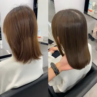 ロング 艶髪/縮毛矯正/ Core mikuaのヘアスタイル