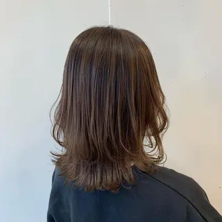 ミディアム まろやかカラー🤎 みなとまほのヘアスタイル
