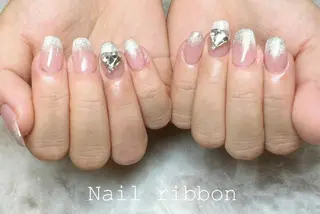 ネイル ネイルリボン 笠井のネイルデザイン