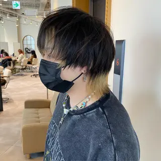 ショート 大阪ウルフカット ハッシュカットのヘアスタイル