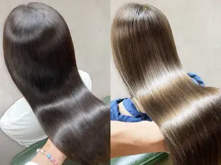 ロング 最小ダメージ縮毛矯正 /暖色カラー/Rieのヘアスタイル