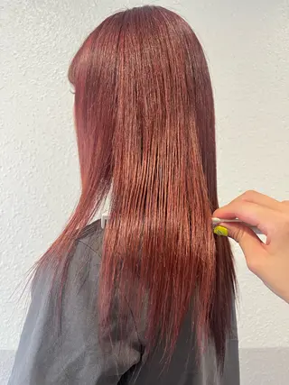 ロング カラー 艶ハイトーン/ 輝保🤍✨のヘアスタイル