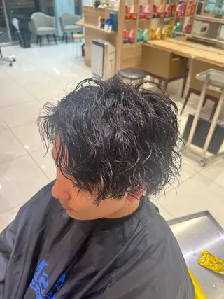 パーマ メンズ SENA 再現性 パーマと縮毛矯正のヘアスタイル