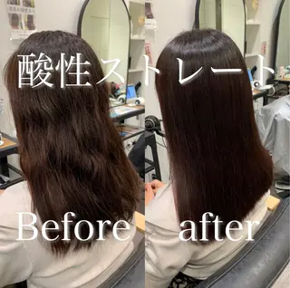 ミディアム 【酸性ストレート】 宮下和明のヘアスタイル