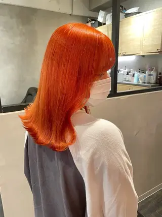 ミディアム カラー hisano / ハイトーン・透明感のヘアスタイル