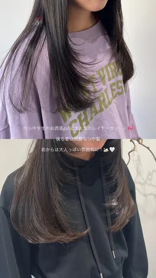 ロング bisou hair スガノ　カヤノのマツエク・マツパデザイン