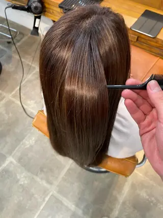 ロング カラー 松田 恋のヘアスタイル